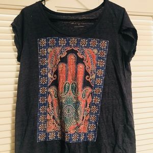 Short sleeve Lucky Brand Hamsa Tee